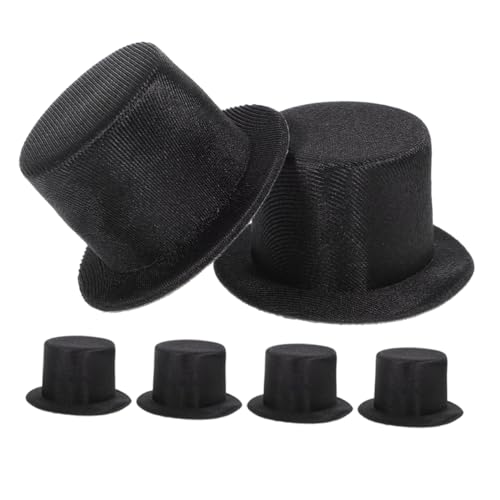 TOYANDONA 6 Teiliger Mini Zylinder Winziger Bastelhut Für DIY Projekte Schneemann Zubehör Weihnachtsdekorationen Und Puppenhaus Miniaturszenen von TOYANDONA