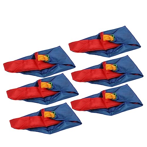 TOYANDONA 6 Teiliger Schal Satinschal Festival Accessoires Taschentuch Schals Kaschmir Kunst Zauberer Requisiten Schals Für Damen Schal Für Damen Tücher Für Damen Damenschal von TOYANDONA