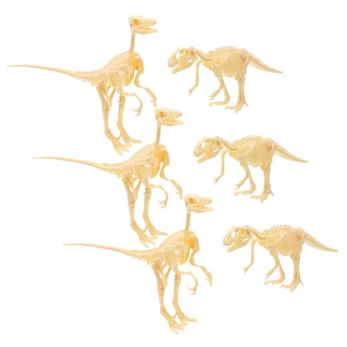 TOYANDONA 6 Teiliges Dinosaurier Skelett Modellset Für Realistische Fossilien Zum Bauen Und DIY Archaeologie Mit Und Velociraptor Figuren TOYANDONA 6 Teiliges Dinosaurier Skelett Modellset Für Realistische Fossilien Zum Bauen Und DIY Archaeologie Mit Und Velociraptor Figuren von TOYANDONA