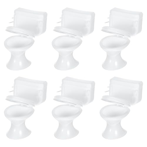 TOYANDONA 6-Teiliges Mini-Wc: Miniatur-Kommodenmodell-Spielzeug Winziges Toilettensitz-Spielzeug Puppentöpfchen Winziger Tortenaufsatz Badezimmermöbel-Zubehör Für Puppenhäuser Zum Spielen TOYANDONA 6-Teiliges Mini-Wc: Miniatur-Kommodenmodell-Spielzeug Winziges Toilettensitz-Spielzeug Puppentöpfchen Winziger Tortenaufsatz Badezimmermöbel-Zubehör Für Puppenhäuser Zum Spielen von TOYANDONA