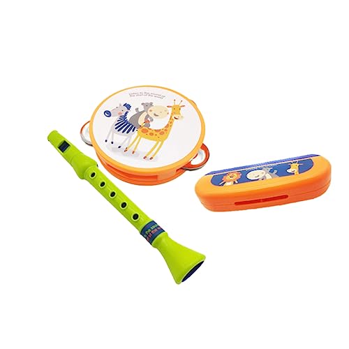 TOYANDONA 6-Teiliges Set Tamburin Mundharmonika Früherziehungsinstrument kinderinstrumente musikinstrumente für Mundharmonika Mundharmonika-Instrument von TOYANDONA