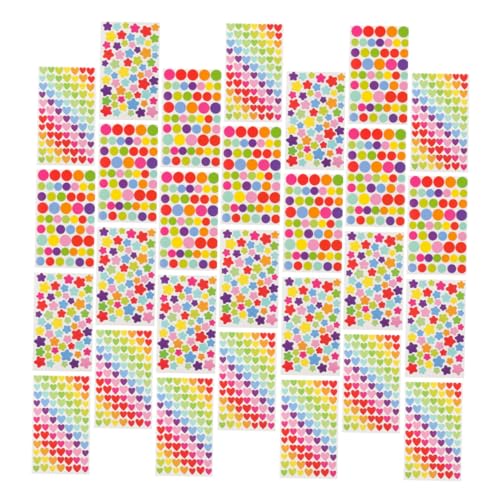 TOYANDONA 60 Blatt bürogadges gesteck Stickers The Mark beschrifter Label kleine Punktaufkleber Etikettenaufkleber Farbpunktaufkleber Farbcodierungsetiketten selbstklebendes Papier Colorful von TOYANDONA