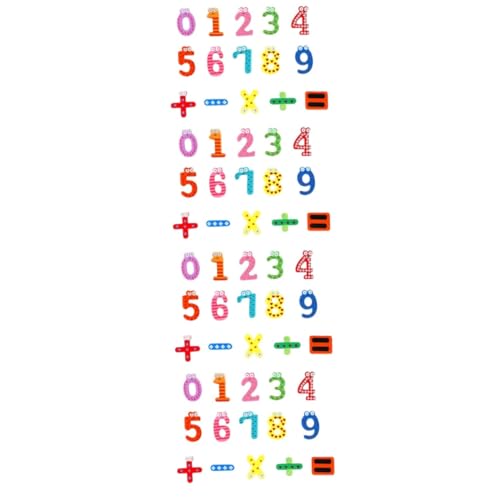 TOYANDONA 60 STK Kindermagnete Spielzeug für Zahlenmagnete für Kinder Whiteboard-Magnete Magnete zum Lernen von Zahlen Spielzeuge Kühlschrankaufkleber Kühlschrankmagnet Anzahl von TOYANDONA