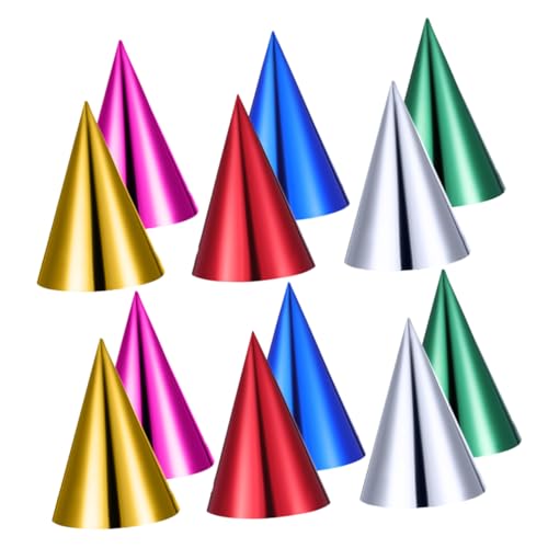 TOYANDONA 60 Stück Kindergeburtstag Partyhüte Metallic Papierspitzen mit Elastischem Band Leichte Glänzende Geburtstagskegel für Kinderfeiern DIY Zusammenbau Buntes Partyzubehör TOYANDONA 60 Stück Kindergeburtstag Partyhüte Metallic Papierspitzen mit Elastischem Band Leichte Glänzende Geburtstagskegel für Kinderfeiern DIY Zusammenbau Buntes Partyzubehör von TOYANDONA