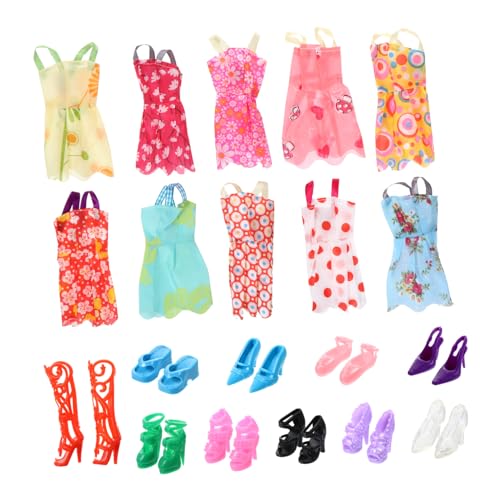 TOYANDONA 60-teiliges Puppenkleidungs- Und Zubehörset Puppenkleid Und Schuhe Stoff Und Kunststoff Puppen-ankleidespielzeug Für Mädchen Zufällige Farbe TOYANDONA 60-teiliges Puppenkleidungs- Und Zubehörset Puppenkleid Und Schuhe Stoff Und Kunststoff Puppen-ankleidespielzeug Für Mädchen Zufällige Farbe von TOYANDONA
