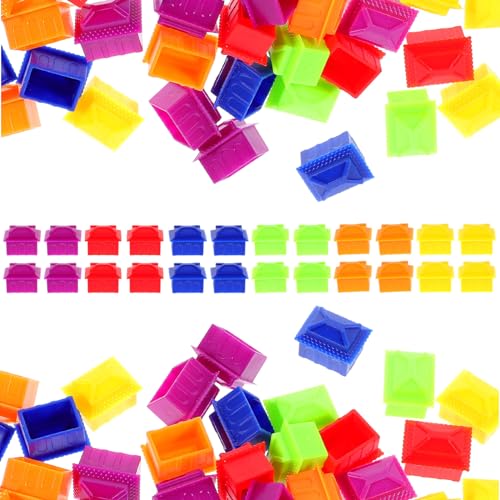 TOYANDONA 60 Stück Schachfiguren Brettspiel Ersatz Hausspiel Spielfiguren Kleines Hausspiel Requisitenspiele Brettspiel Zubehör Siegspiel Hausschachspiel Ersatzzubehör Kunststoff von TOYANDONA
