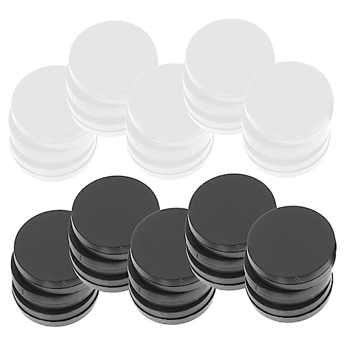 TOYANDONA 60 Stück Teiliges Schachspiel Zubehör Schwarz Weiße Schachfiguren Ersatz Spielsteine für Brettspiele Checkers Damespiel Zubehör Internationales Spielzubehör von TOYANDONA