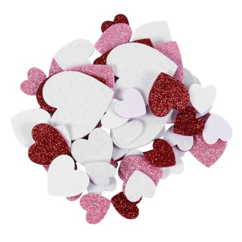 TOYANDONA Aufkleber in Herzform Selbstklebend Dekoratives Aufkleberset 3 Farben Gemischt Insgesamt 600 Stück Zum Valentinstag von TOYANDONA