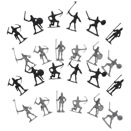 TOYANDONA 60Stücke Mittelalterliche Soldaten Figuren Krieger Actionfiguren für Detailreiche Soldaten Geschenkidee für Geschichtsinteressierte und Modellsammler von TOYANDONA