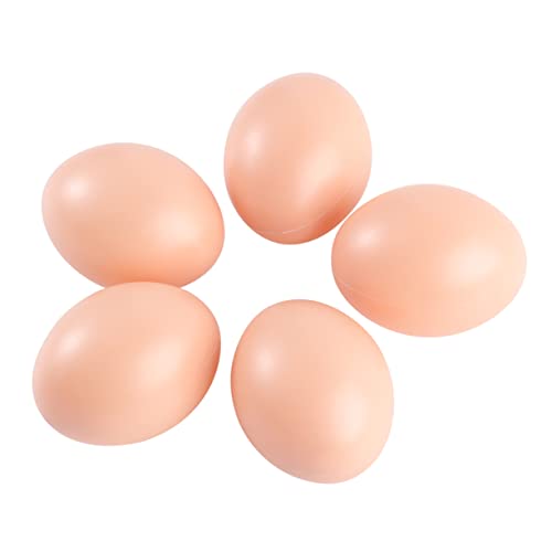 TOYANDONA 60Stücke Nachahmung Kunststoffeier DIY Farbige Malerei Eier für Ostern Lebensechte Eier für Kreative Bastelprojekte für Maler Langlebig und Sicher von TOYANDONA