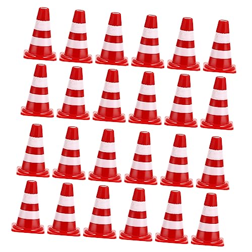 TOYANDONA 60Stücke Straßenkegel Verkehrszeichen Für Pädagogisches Lernspielzeug Zur Verkehrsverständnis Und Straßenblockade Simulation Für Rollenspiele Und Kreative von TOYANDONA