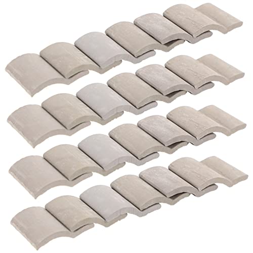 TOYANDONA 60st Mini-ziegelfliesen Plüsch Miniatur Sandkasten Bausatz Bausätze Strand Deckel Klebefliesen Scheibengardinen Bastelset Puppenhaus Zubehör DIY-Set Gussform Boden von TOYANDONA