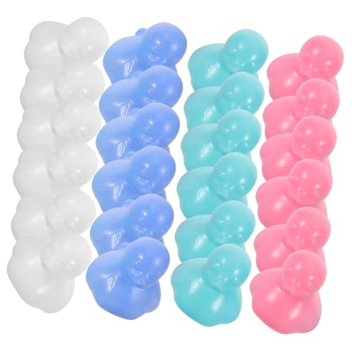 TOYANDONA 64 Stück Teiliges Schwimmspielzeug für Badewannenspielzeug Bunte Kunststoffbälle in Entenform Schwimmfähig Robust für Ballbecken Pool Badewanne und Strandspaß von TOYANDONA