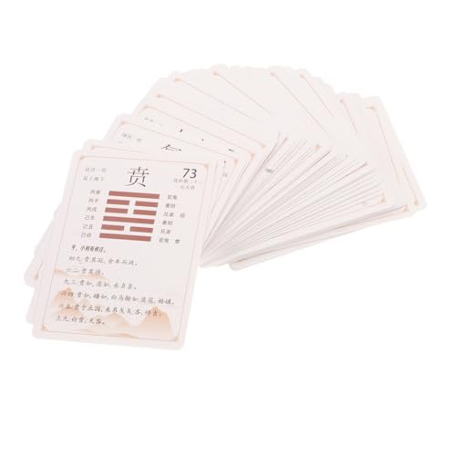 TOYANDONA 64Er Packung I Ching Gua Pai Wahrsagungswerkzeuge Fischspielzeug Chinesische Karte I Ching Spiel I Ching Leitfaden Chinesische Münzen Yin Yang Wahrsagerei Chinesische TOYANDONA 64Er Packung I Ching Gua Pai Wahrsagungswerkzeuge Fischspielzeug Chinesische Karte I Ching Spiel I Ching Leitfaden Chinesische Münzen Yin Yang Wahrsagerei Chinesische von TOYANDONA