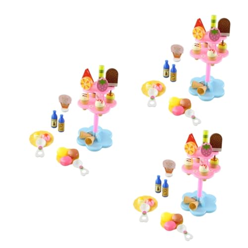 TOYANDONA 66 STK Puppenhaus-Dessert künstliche Eiswaffel puppenhaus küche Spielzeug Eiswagen Spielzeug Küchenspielzeug zum Spielen Dessert-EIS Spielzeug für Kinder Nachtisch 22-teiliges Set von TOYANDONA