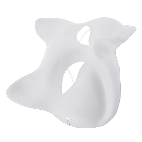 TOYANDONA 6St DIY -Gesichtsmaske Kostüm Schlafmaske Dinosaurier fliegen Sensenmann halloween masken halloweenmaske Halloween-Maske Tier-Maskerade-Maske leere Masken Zellstoff Weiß von TOYANDONA