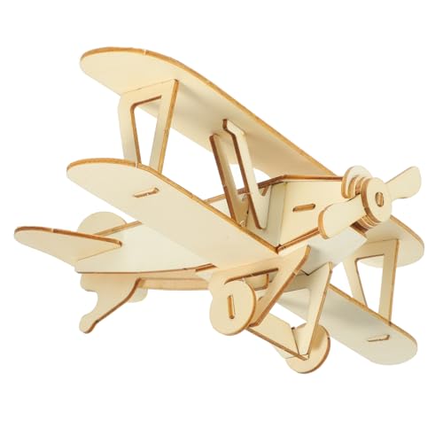 TOYANDONA 6St 3D-Puzzle Schreibtisch-Sammlerflugzeug 3D-Holz Rätsel Modelle Flugzeugmodell aus Holz Flugzeugpuzzle aus Holz Schüttgut Spielzeug Kunsthandwerk Suite Kleinkind schmücken Bambus von TOYANDONA