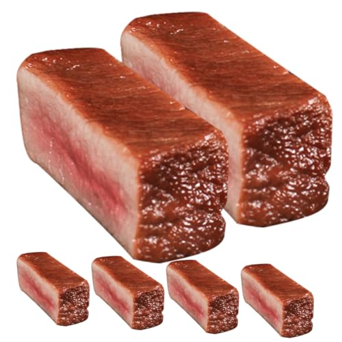 TOYANDONA 6St Food-Modell The Photograph spielwaren essstã¤bchen Fleischspielzeug Dekoratives Fleisch esszimmer westliche Kücheneinrichtung gefälschte Fleischstütze Festivaldekoration PVC von TOYANDONA