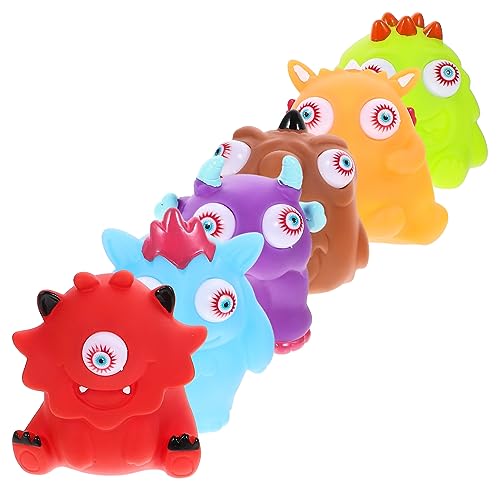TOYANDONA 6St Halloween Puppen Halloween Party Decoration Vinylspielzeug Scherzartikel lustige Bilder Hand-Sensorball Neuheit dehnbares Hand sensorisches PVC von TOYANDONA