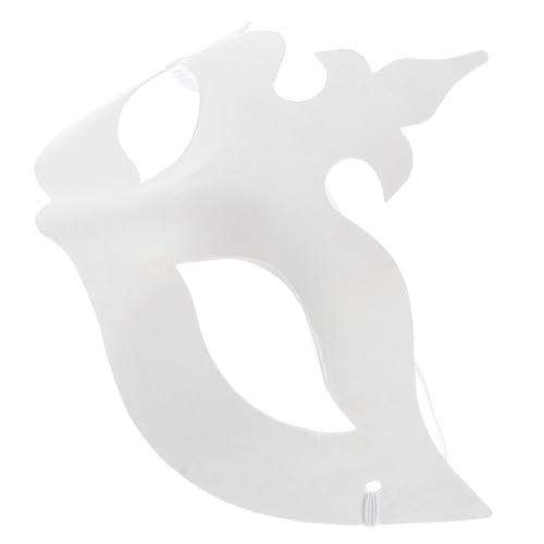 TOYANDONA 6St Kronenmaske selber machen Borste Maskendekor unbemalt Maske für Rollenspiele Gel-Nagellack Lametta halloween masken halloweenmaske Leere Kronenmaske Farbe maske Zellstoff Weiß von TOYANDONA