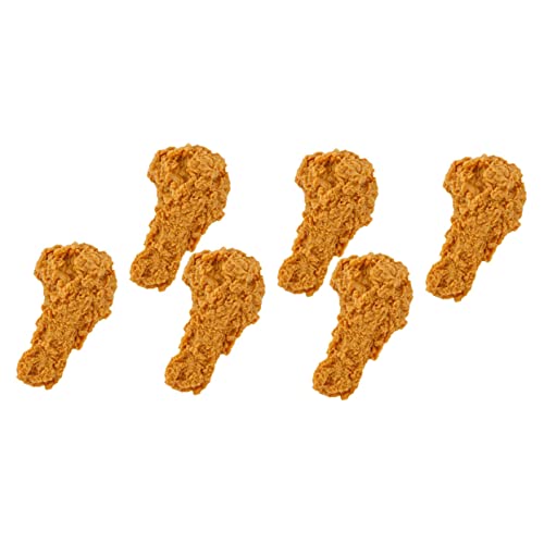 TOYANDONA 6St Küchenwaren Küchenspielzeug Hühnerkostüm lustiges Huhn Hühnerschaukel Hahn tischdeko esstisch Schaufensterdekorationen Modelle zeichnen Home Decore PVC Light Brown von TOYANDONA