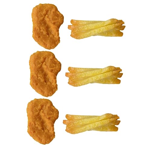 TOYANDONA Köstlich Aussehende Künstliche Chicken Nuggets – Realistische Lebensmittelmodelle Für Die Spielküche TOYANDONA Köstlich Aussehende Künstliche Chicken Nuggets – Realistische Lebensmittelmodelle Für Die Spielküche von TOYANDONA
