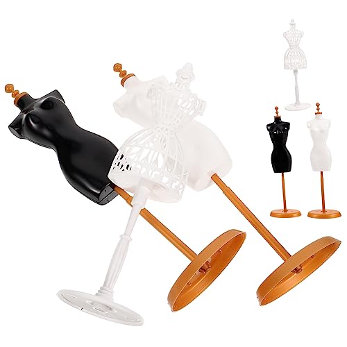 TOYANDONA Mini-puppenkleiderständer 6er-Pack Kleiderständer Für Jungen Und Mädchen Spielzeug-ankleidepuppenständer Für Puppenkleidung von TOYANDONA