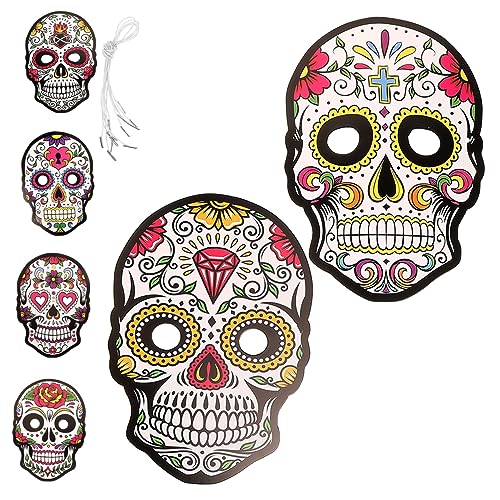 TOYANDONA 6stücke Papiermasken Für Tag Mexikanische Totenkopfmasken Für Und Halloween Leicht Und Hautfreundlich Für Partys Und Kostüme TOYANDONA 6stücke Papiermasken Für Tag Mexikanische Totenkopfmasken Für Und Halloween Leicht Und Hautfreundlich Für Partys Und Kostüme von TOYANDONA
