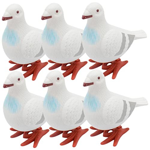 TOYANDONA 6St Uhrwerk Taube Tierfiguren Spielzeuglastwagen Plüschspielzeug Wasserspielzeug für kinderspielzeug Uhrwerk-Vogel- Taubenlaufende Spielzeuge Plastik TOYANDONA 6St Uhrwerk Taube Tierfiguren Spielzeuglastwagen Plüschspielzeug Wasserspielzeug für kinderspielzeug Uhrwerk-Vogel- Taubenlaufende Spielzeuge Plastik von TOYANDONA