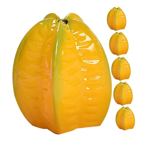 TOYANDONA 6St künstliche Früchte Ananas Simulation Fälschung gefälscht Zitrone kunstobst plastikobst deko spielzeuge Bastelmodell Einer Karambole winzige Karambolen-Requisite Harz Yellow TOYANDONA 6St künstliche Früchte Ananas Simulation Fälschung gefälscht Zitrone kunstobst plastikobst deko spielzeuge Bastelmodell Einer Karambole winzige Karambolen-Requisite Harz Yellow von TOYANDONA