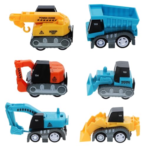 TOYANDONA 6St technisches Fahrzeugmodell Auto Monster Truck Metall Baufahrzeug Modellfahrzeuge reibungsbetriebene Fahrzeuge Mini-Pullback-LKW für Kleinkinder Zinklegierung TOYANDONA 6St technisches Fahrzeugmodell Auto Monster Truck Metall Baufahrzeug Modellfahrzeuge reibungsbetriebene Fahrzeuge Mini-Pullback-LKW für Kleinkinder Zinklegierung von TOYANDONA