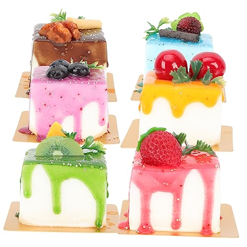 TOYANDONA 6Stücke Künstliches Dessertdekor Teiliges Realistisch Gestaltetes Kuchenmodell Für Kreative Präsentationen Kühlschrankmagnet Und Bildungsmodell TOYANDONA 6Stücke Künstliches Dessertdekor Teiliges Realistisch Gestaltetes Kuchenmodell Für Kreative Präsentationen Kühlschrankmagnet Und Bildungsmodell von TOYANDONA
