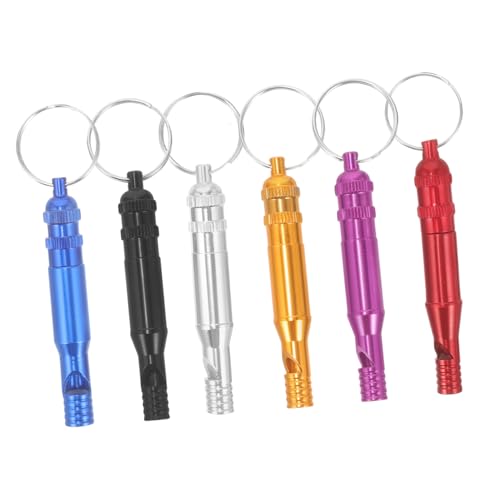 TOYANDONA 6Stücke Metallpfeife Notfallpfeife für Outdoor Camping Lauter Klarer Leicht Tragbar mit Aufhängeloch TOYANDONA 6Stücke Metallpfeife Notfallpfeife für Outdoor Camping Lauter Klarer Leicht Tragbar mit Aufhängeloch von TOYANDONA