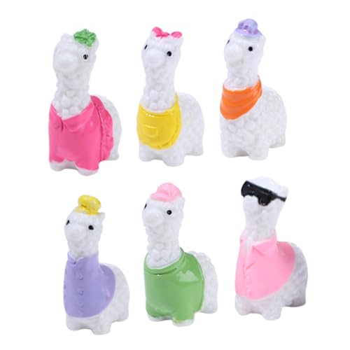 TOYANDONA 6Stücke Mini Figuren Harz Süße Deko für Miniaturgärten Puppenhäuser und Kuchendekoration Lustige Tierfiguren für Landschaften und Garten Dekorationen TOYANDONA 6Stücke Mini Figuren Harz Süße Deko für Miniaturgärten Puppenhäuser und Kuchendekoration Lustige Tierfiguren für Landschaften und Garten Dekorationen von TOYANDONA