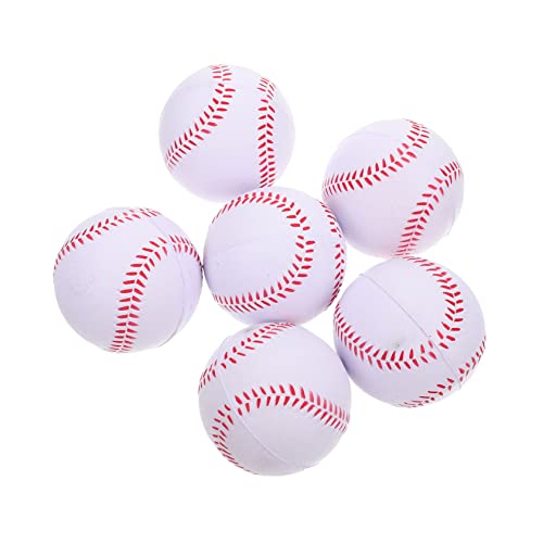 TOYANDONA 6Stücke PU Dekompressionsspielzeug Baseball Bälle Stressbälle Für Weiche Spielzeuge Für Stressabbau Und Motorikförderung von TOYANDONA