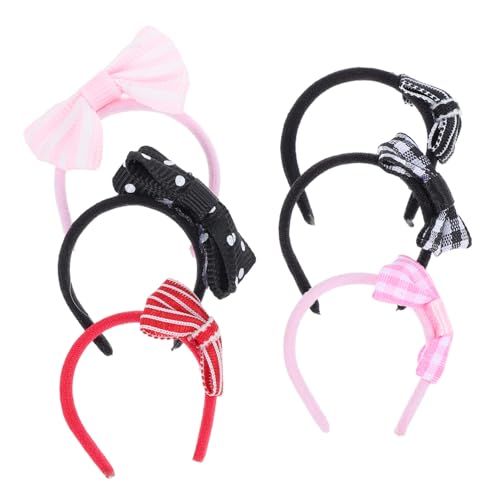 TOYANDONA 6Stücke Teiliges Puppen Haarreifen mit Schleife Puppenhaus Zubehör Vielseitige Haarschmuck für Kreative Projekte Partygeschenk für Elegantes Puppen TOYANDONA 6Stücke Teiliges Puppen Haarreifen mit Schleife Puppenhaus Zubehör Vielseitige Haarschmuck für Kreative Projekte Partygeschenk für Elegantes Puppen von TOYANDONA