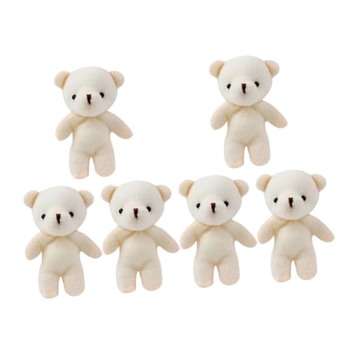 TOYANDONA 6pcs Geldbeutel-anhänger Tragen Kleine Bären Gewichtete Kuscheltiere Plüsch Ausgestopft Puppe Sparschwein Valentinsbär Hase Damen-geldbörsen Schlüsselanhänger Stoff von TOYANDONA