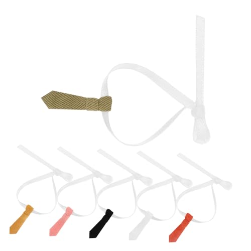 TOYANDONA 12 cm Puppenfliegen-Set 6-teiliges Fliegen-zubehör Zum Anziehen Der Puppe Sichere Und Formbare Puppenkleidung Stilvolle Fliegen-Krawatten von TOYANDONA