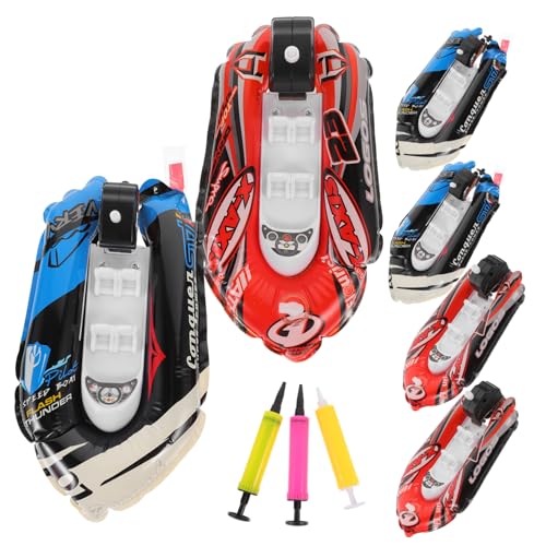 TOYANDONA 6st Badewanne Dartscheibe Babyspielzeug Badespielzeug Kinderspielzeug Lustiges Springbrunnenspielzeug Wasserspielspielzeug Babyzubehör PVC Rot von TOYANDONA