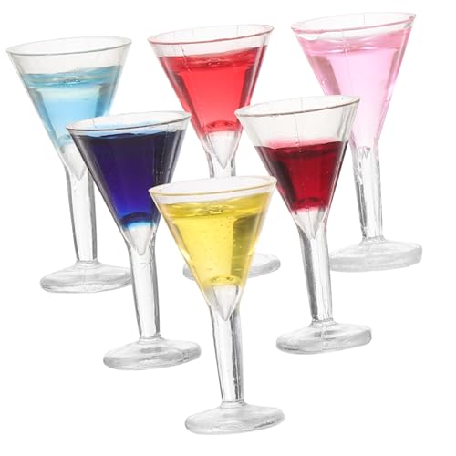 TOYANDONA 6st Falsches Cocktailglas Puppe Weinbecher Miniatur Puppenzubehör Mini-cocktailgläser Mini-Tasse Mini-weinbecher Flasche Kinderspielzeug Mini Weingläser Klein Mini-weinkelch Harz TOYANDONA 6st Falsches Cocktailglas Puppe Weinbecher Miniatur Puppenzubehör Mini-cocktailgläser Mini-Tasse Mini-weinbecher Flasche Kinderspielzeug Mini Weingläser Klein Mini-weinkelch Harz von TOYANDONA
