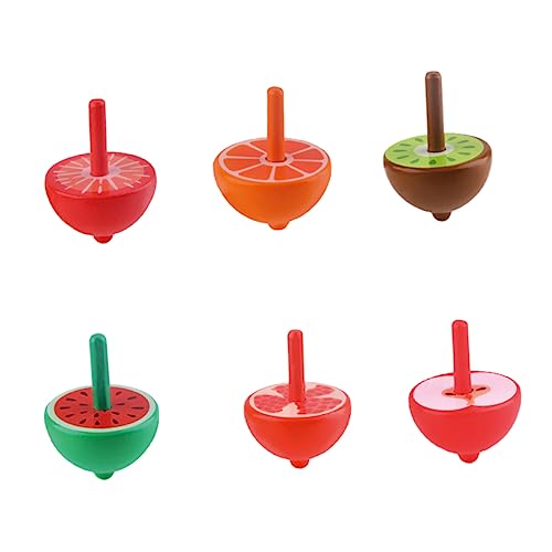 TOYANDONA Spielspaß Mit 6-teiligem Holz-gyro-Spielzeug – Kreisel Für Jungen Und Mädchen Lernspielzeug von TOYANDONA