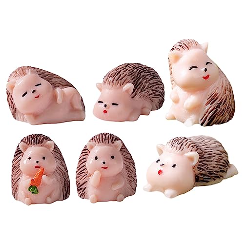 TOYANDONA 6st Mikrolandschaftsornament Igel Mini-Igel-skulptur Igel Stofftier Gartendekorationen Im Freien Igelfiguren Igel-Karotten-Figuren Zaun Gartenmauer Gecko Igel Modell Harz TOYANDONA 6st Mikrolandschaftsornament Igel Mini-Igel-skulptur Igel Stofftier Gartendekorationen Im Freien Igelfiguren Igel-Karotten-Figuren Zaun Gartenmauer Gecko Igel Modell Harz von TOYANDONA