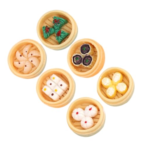 TOYANDONA 6st Mini-Food- Simulation Dampfbrötchen Dampfer Miniatur-dampfbrötchenmodell Food-Modell Mini Spiel Essen Modell Mit Gedämpften Brötchen Mini Dampfgarer Harz TOYANDONA 6st Mini-Food- Simulation Dampfbrötchen Dampfer Miniatur-dampfbrötchenmodell Food-Modell Mini Spiel Essen Modell Mit Gedämpften Brötchen Mini Dampfgarer Harz von TOYANDONA