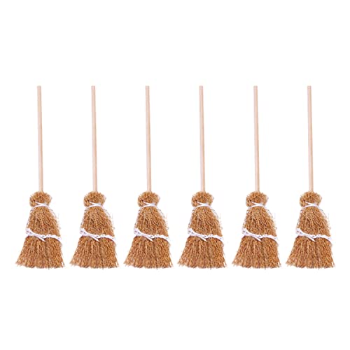 TOYANDONA 6st Puppenhausbesen Puppenkostüm Besen Mini-Hexenbesen Besen Zum Basteln Mini-zaubererbesen Hängende Halloween-Ornamente Besen Kleiner Besenstiel Light Brown Holz TOYANDONA 6st Puppenhausbesen Puppenkostüm Besen Mini-Hexenbesen Besen Zum Basteln Mini-zaubererbesen Hängende Halloween-Ornamente Besen Kleiner Besenstiel Light Brown Holz von TOYANDONA