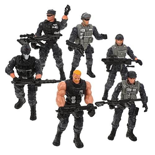 TOYANDONA 6st Soldatenmodell Mini-Soldaten-Figuren Miniatur-armeemänner Figur Der Armeemänner Weltkrieg Soldaten Armeemänner Actionfiguren Soldaten Team Figur Mini-Modelle Plastik von TOYANDONA