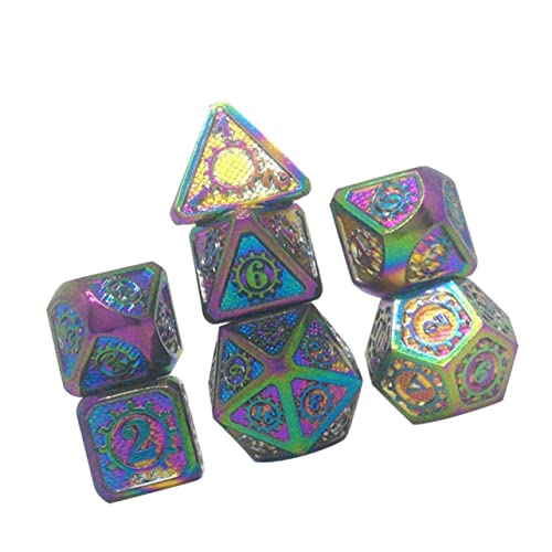 TOYANDONA 7 Stück Brettspiele facettenreiche Würfel unterhaltungsspiele farbwürfel Colour Cube Virtu brettspiel Gry planszowe настольная игра Ludo brettspiel Digitale Würfel von TOYANDONA