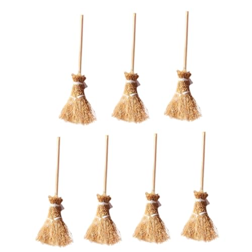 TOYANDONA 7 Stück Mini-Besen-Modell Mini-Besenstiel Hexenbesen Gartenbesen im Freien klein Hexen Zubehör Mini Hausbesen Modell Besenverzierung Mini-Landschaftsmodell Besenschmuck Buche Khaki TOYANDONA 7 Stück Mini-Besen-Modell Mini-Besenstiel Hexenbesen Gartenbesen im Freien klein Hexen Zubehör Mini Hausbesen Modell Besenverzierung Mini-Landschaftsmodell Besenschmuck Buche Khaki von TOYANDONA