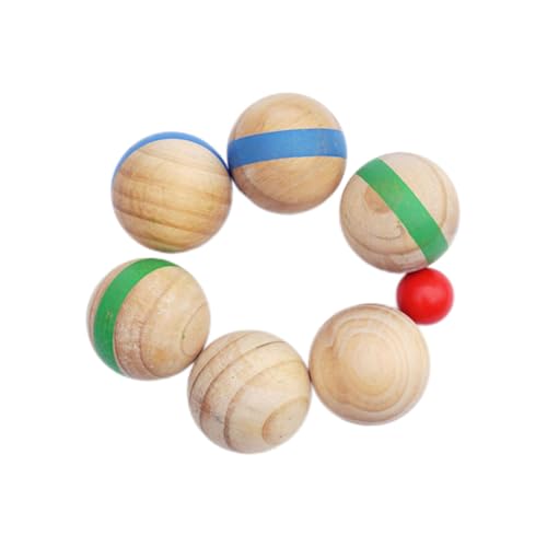 TOYANDONA 7 Stück Teiliges Outdoor Sportspiel Holz Boccia bälle Robust Langlebig Natürliche Maserung Sicher für Geeignet Rasen Strand Indoor Spielspaß für Mädchen Jungen Ab Jahren TOYANDONA 7 Stück Teiliges Outdoor Sportspiel Holz Boccia bälle Robust Langlebig Natürliche Maserung Sicher für Geeignet Rasen Strand Indoor Spielspaß für Mädchen Jungen Ab Jahren von TOYANDONA