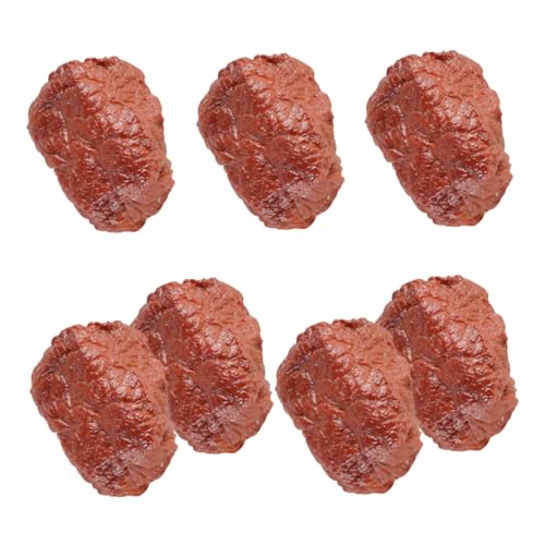 TOYANDONA 7 Stück echt aussehendes falsches Fleisch Steak simulieren Party Fake-Food-Steak groß Requisite für gefälschtes Fleisch in der Küche westliche Kücheneinrichtung PVC TOYANDONA 7 Stück echt aussehendes falsches Fleisch Steak simulieren Party Fake-Food-Steak groß Requisite für gefälschtes Fleisch in der Küche westliche Kücheneinrichtung PVC von TOYANDONA