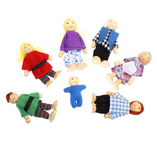 TOYANDONA Goki Puppenhaus Doll House 7 Teiliges Holzpuppenfamilien Set Bewegliche Figuren Für Für Rollenspiele Ideale Miniatur Puppen Für Puppenhaus Und Kreative Kinderzimmergestaltung TOYANDONA Goki Puppenhaus Doll House 7 Teiliges Holzpuppenfamilien Set Bewegliche Figuren Für Für Rollenspiele Ideale Miniatur Puppen Für Puppenhaus Und Kreative Kinderzimmergestaltung von TOYANDONA
